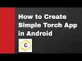 How to Create Simple Torch App