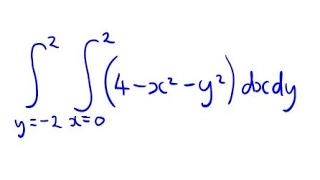Double Integral example alternative method