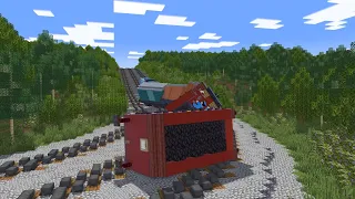Gordon's and James's HILL CLIMB FAIL! in Minecraft Animation (FULL RESOLUTION)
