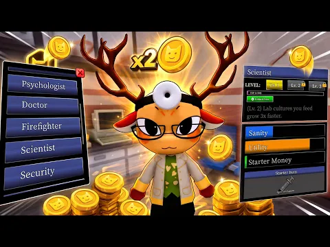 Roblox Animal Hospital NEW X2 COINS & CLASS UPDATE (Barista & Scientist CLASS GUIDE)