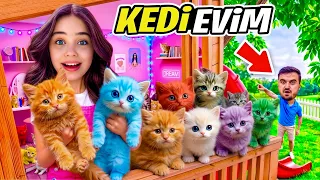 ODAMI KEDİ EVİ YAPTIM !! ELİF SİNEM !!