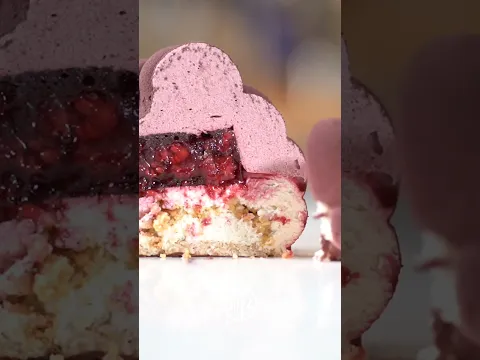 Blackberry Trompe L’Oeil Cake #shorts #cake #youtubeshorts