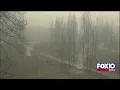California Creek Fire Mast Camera on CNN satellite truck in Shaver Lake CA