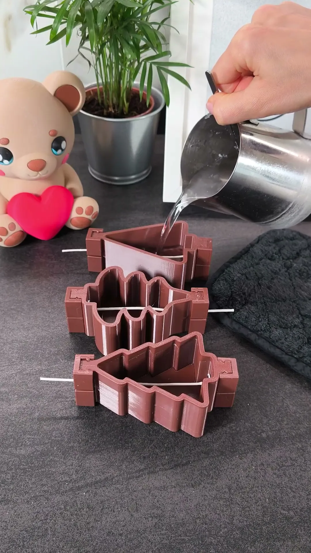 Candle Mold Set – 3 Christmas Tree Designs, Wax DIY