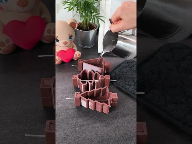 Candle Mold Set – 3 Christmas Tree Designs, Wax DIY video thumbnail