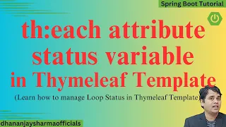 th each attribute status variable in Thymeleaf Template Thymeleaf Spring Boot Tutorial