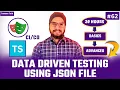 Playwright TypeScript Data Driven Testing in Playwright with TypeScript Using JSON File