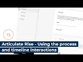 Articulate Rise - Using the process timeline interactions