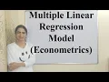 Multiple Linear Regression Model Econometrics
