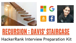 HackerRank Interview Preparation Kit Recursion Davis Staircase Code Example Explanation