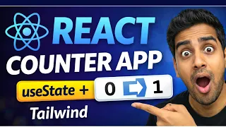 React Counter App using useState Tailwind CSS Beginner Mini Project