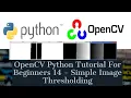 image thresholding in opencv with python