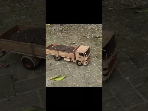 Ultra-Realistic Handmade Logging Truck: Heavy Load Test Drive! 🪵 #truckrc #woodscraft