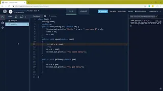 Java Coding Episode 7 Making a Fake Banking Program Part 2 Revive and Spend What You Have ON