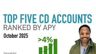 Top 5 Best CD Rates October 2025 Highest APY Certificates of Deposit Ranked