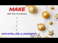 Make New Year Countdown 2023 with HTML CSS and JavaScript