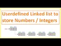 Creating User defined Linked List in Java with Custom Code learn to code