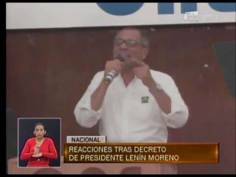Reacciones tras decreto de presidente Lenín Moreno