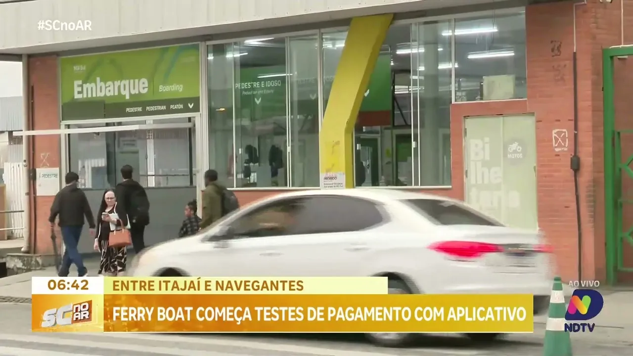 Ferry Boat entre Itajaí e Navegantes testa pagamento via QR Code