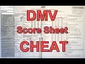 Actual DMV Dash Cam Drive Test and Eval Score Sheet Walk through Includes Cheats Tips and Tricks