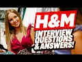 H M INTERVIEW QUESTIONS AND ANSWERS How to Pass a H M Job Interview