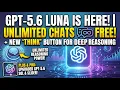 ChatGPT Free Gets Unlimited Text Chats with GPT-5 6 Luna and Think Button