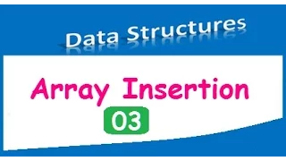 Data Structures - Array Insertion with C coding