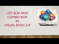 How to add List box and Combo box in the same form in Visual Basic 6 0 - Kingas TechamZ