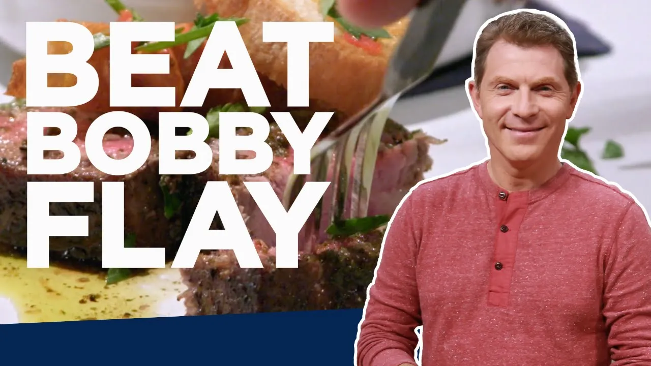 Bobby Flay Makes Italian Steak and Eggs   Beat Bobby Flay   Food Network