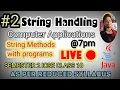 String Handling in Java ICSE Class 10 Part 2 Live Session Computer Applications Semester 2