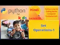 Python Complete Course Python Tutorial 59 Set Operations-2