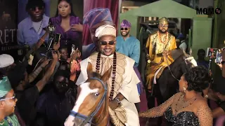 horse entrance segun ogungbe femi adebayo u0026 kolawole ajeyemi storm movie premiere 