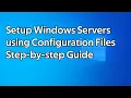 How to install roles and features on a Windows Server using a configuration file