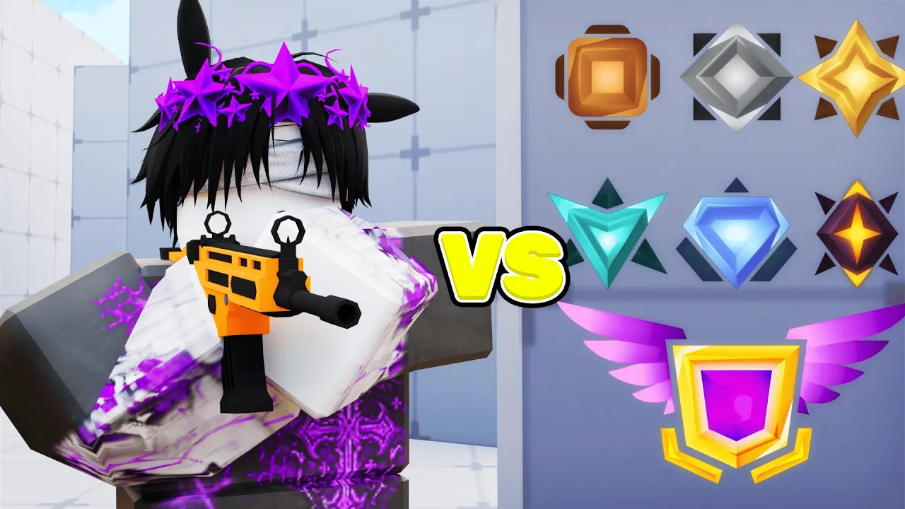 I 1v1'd Every Rank In Roblox Rivals!