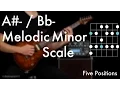 A - Bb Melodic Minor Scale