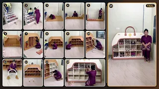 Shoe storage making from cardboard