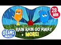 Download Lagu Rain Rain Go Away + More! | Compilation | Kids Songs | Beans in the Wall