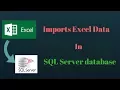 how to import Excel file Data In msSQL Database Table in just few step