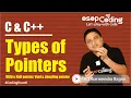 Types of pointers Wild NULL Void Dangling pointer DSA Basics -
