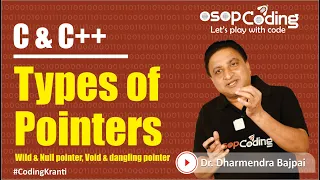 Types of pointers Wild NULL Void Dangling pointer DSA Basics -