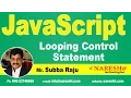 Looping Control Statement JavaScript Tutorial Mr Subba Raju