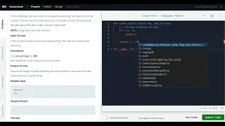 Hackerrank Python Solution Strings - Python Find a String