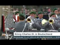 Lagu God Save The King and Deutschlandlied - King Charles III in Berlin, Germany