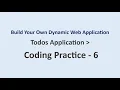 Coding Practice 6 Todos Application Build Your Own Dynamic Web Application NxtWave