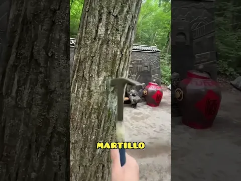 Nunca uses un martillo contra un arbol por esta razon #risas