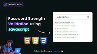 Build a Password Strength Checker Using JavaScript Beginner JS Project