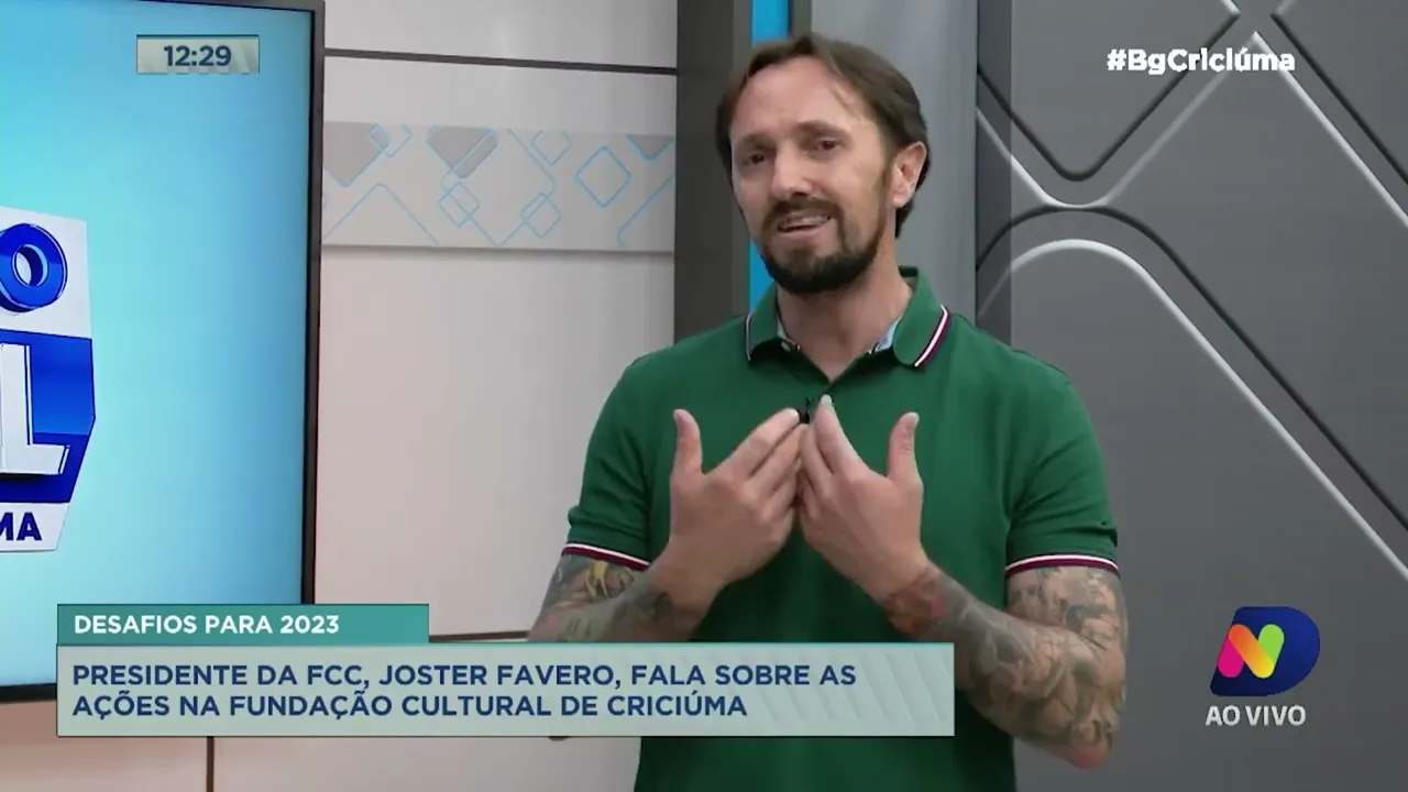 Presidente da FCC, Joster Favero, fala sobre as ações na Fundação Cultural de Criciúma