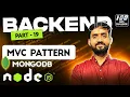 Model View Controller in NodeJS C Pattern Full Stack Web Development 2024 Day 86