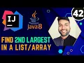 Find Second Largest Element in Java8 Stream Tutorial