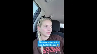 She Sounds Exactly Like Justin Bieber Shorts Cover By Becca Means 